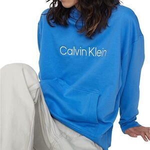Calvin Klein Men's Relaxed Fit Standard Logo Terry Hoodie